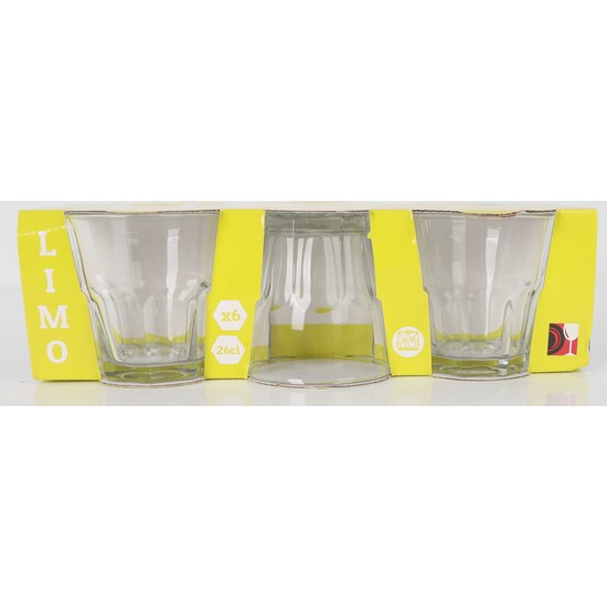 SET 6 VASOS 260CC LIMO image 0