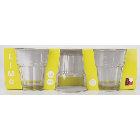 SET 6 VASOS 290CC LIMO image 0