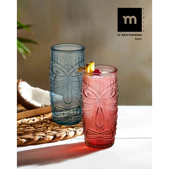 VASO ALTO TIKI 600ML COLORES LA MEDITERRANEA image 3