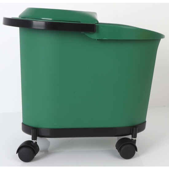 CUBO 16L C/RUEDAS. ASA Y ESCURRIDOR VERDE KETY image 1