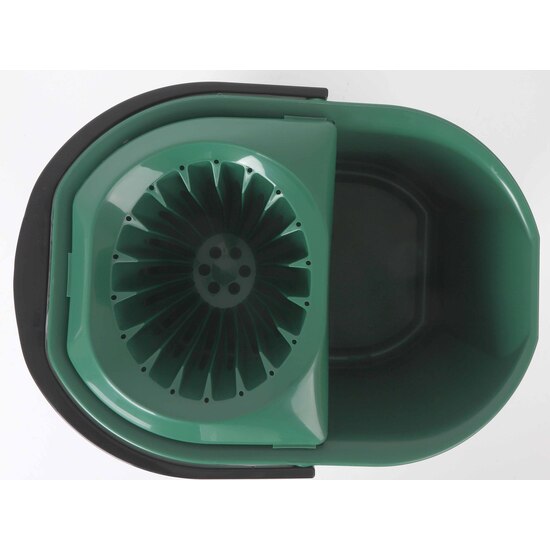 CUBO 16L C/RUEDAS. ASA Y ESCURRIDOR VERDE KETY image 2