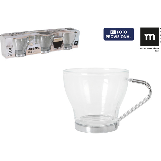 >  SET 3 VASOS CAFE 100CC AMBERG LA image 0