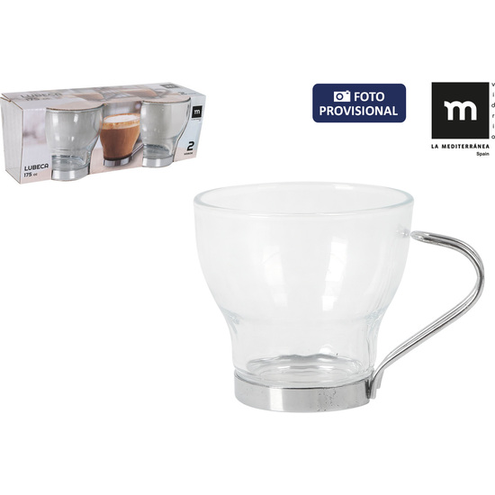 SET 2 VASOS TE 175CC  LUBECA image 0