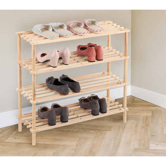 ZAPATERO MADERA 4PISOS 74X26.5X64CM CONFORTIME image 0