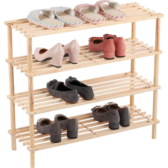 ZAPATERO MADERA 4PISOS 74X26.5X64CM CONFORTIME image 2