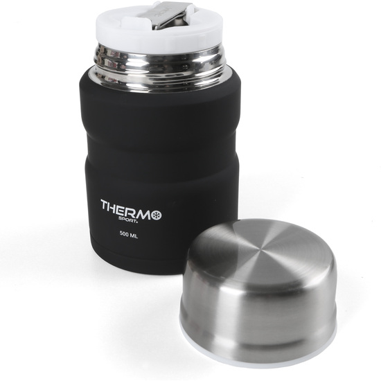 TERMO COMIDA ACERO NEGRO 500ML THERMOSPORT image 0
