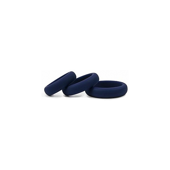 HOMBRE XTRA STRETCH SILICONE C-BANDS - 3 PACK - NAVY image 2