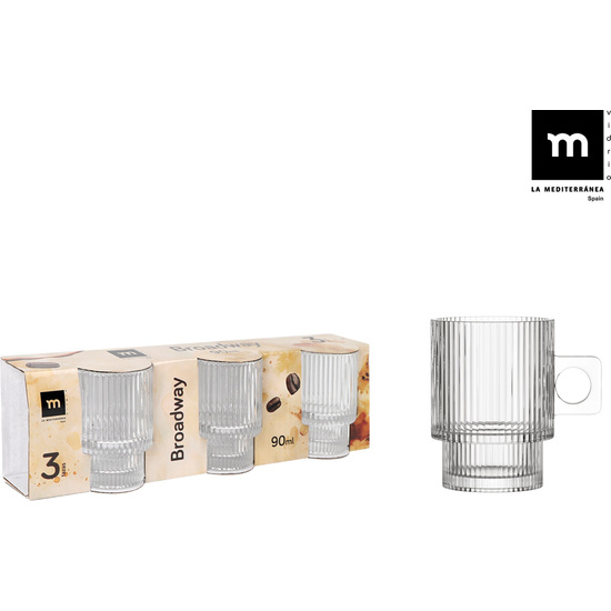 SET 3 TAZAS CAFE 90ML BROADWAY MD image 2