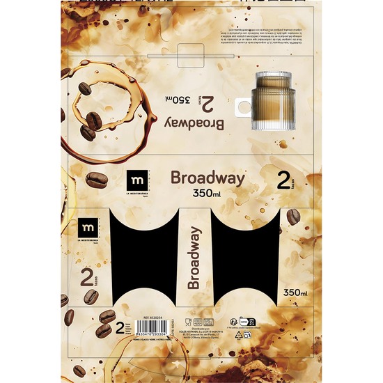 SET 2 MUGS 350ML BROADWAY MD image 1