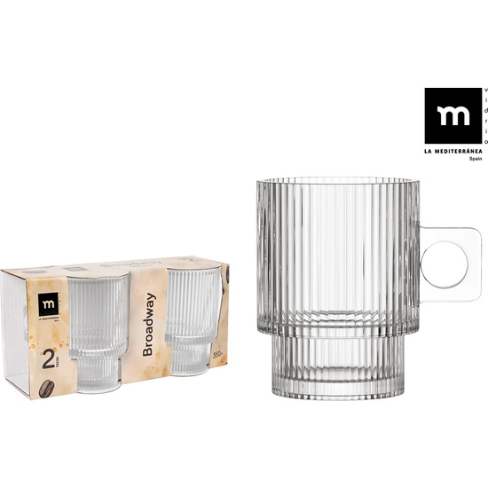 SET 2 MUGS 350ML BROADWAY MD image 2