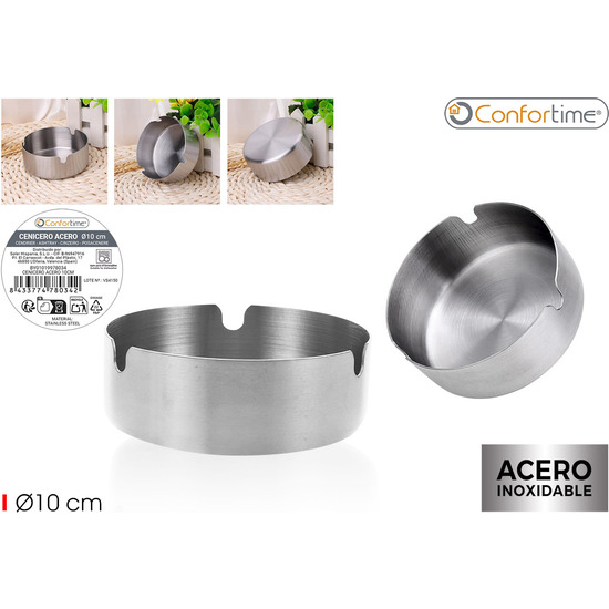 CENICERO ACERO 10CM CONFORTIME image 1