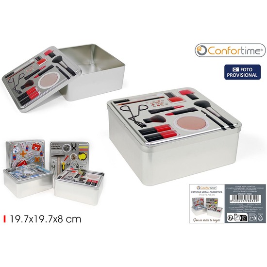 ESTUCHE METAL COSMETICA 19.7X8CM CONFORTIME image 2