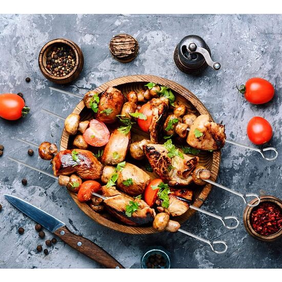 SET-12 PINCHOS METAL BARBACOA 35CM ALGON BBQ image 7