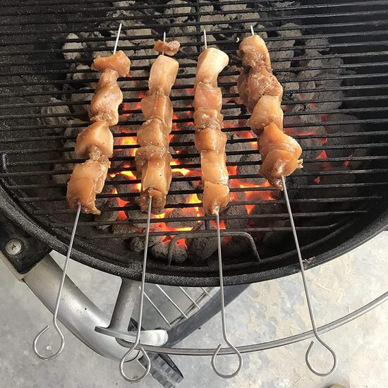 SET-12 PINCHOS METAL BARBACOA 35CM ALGON BBQ image 8