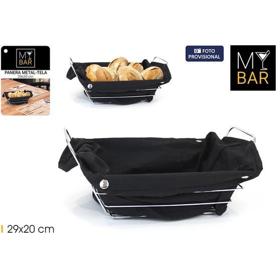 PANERA METAL TELA NEGRA RECT.29X20C MY BAR image 1