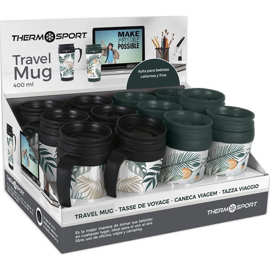 # -48- TRAVEL MUG DECORADA 400ML 2-SURT. THERMOSP image 2
