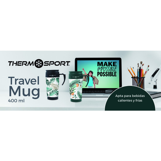 # -48- TRAVEL MUG DECORADA 400ML 2-SURT. THERMOSP image 7