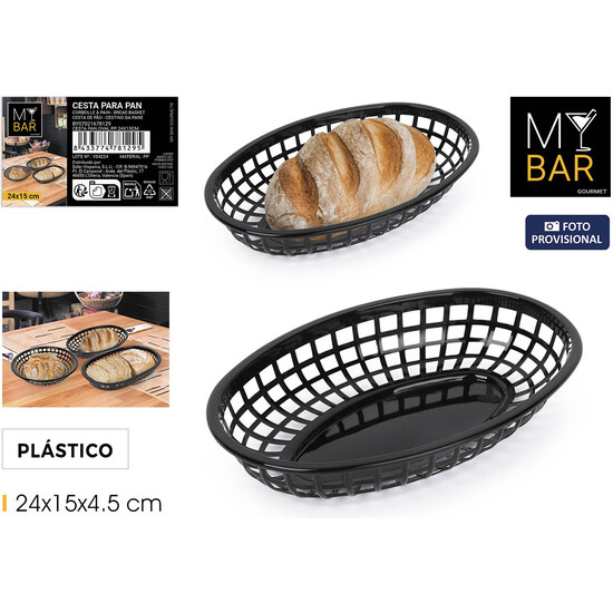 CESTA PAN OVAL PP 24X15CM MY BAR image 2