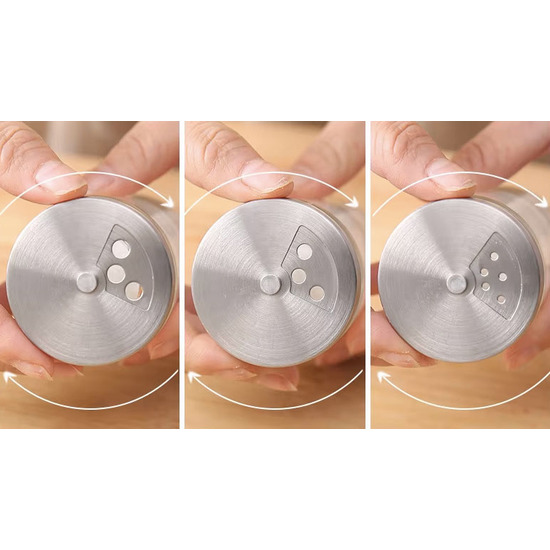 ESPECIERO VIDRIO-INOX 5X8CM QUTTIN image 2
