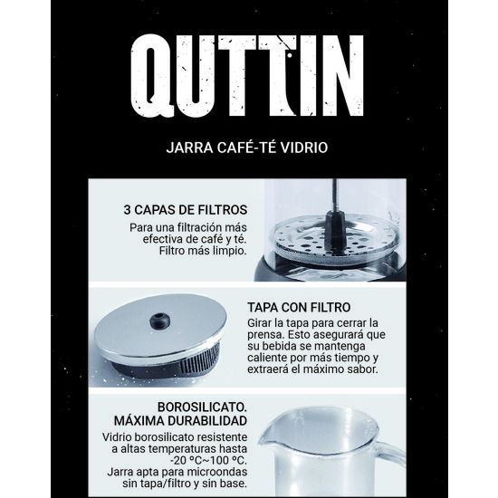 JARRA CAFE-TE BORO-SS 800ML QUTTIN image 7