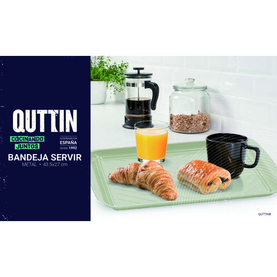 BANDEJA METAL SERV.43.5X27CM 3-SURT QUTTIN image 2