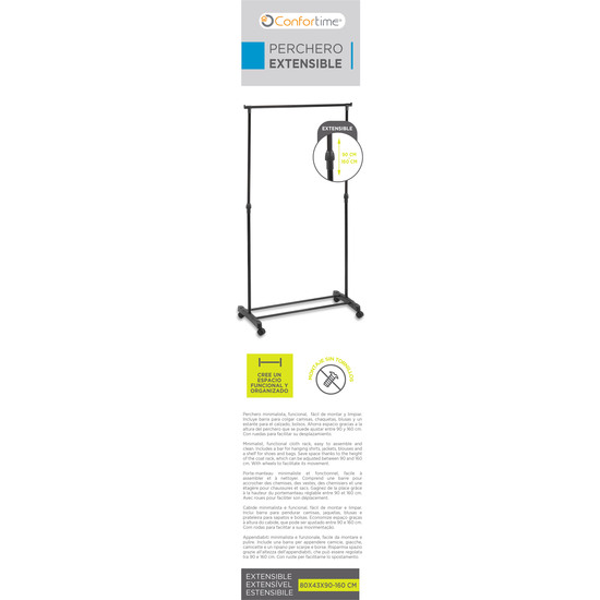 PERCHERO CARBON STEEL 80X43X90-160 CONFORTIME image 7
