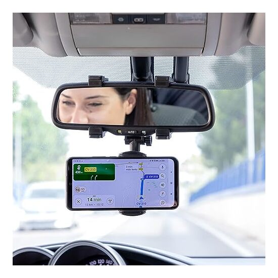 SOPORTE DE SMARTPHONE PARA ESPEJO RETROVISOR STRO image 1