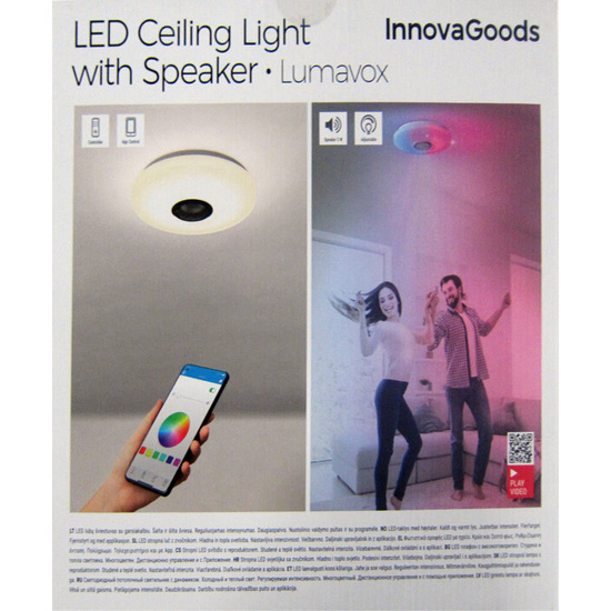 LAMPARA LED DE TECHO CON ALTAVOZ LUMAVOX INNOVAGO image 3