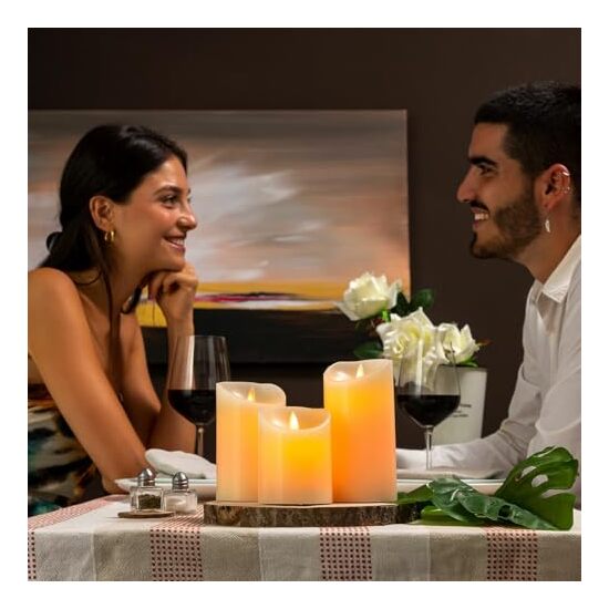 VELAS LED MULTICOLOR EFECTO LLAMA CON MANDO LENDL image 2