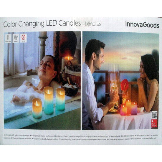 VELAS LED MULTICOLOR EFECTO LLAMA CON MANDO LENDL image 3