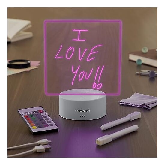TABLERO DE NOTAS Y MENSAJES LED LEMO INNOVAGOODS image 3