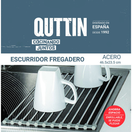 PRX ESCURRIDOR ACERO FREGADER.46.5X23.5 QUTT image 3