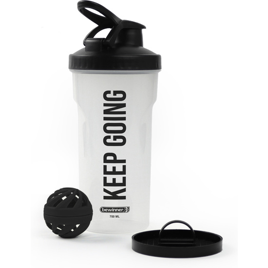 BOTELLA GYM SHAKER 700ML TRANSPAREN BEWINNER image 0