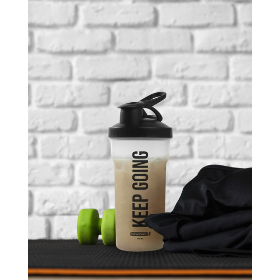 BOTELLA GYM SHAKER 700ML TRANSPAREN BEWINNER image 1