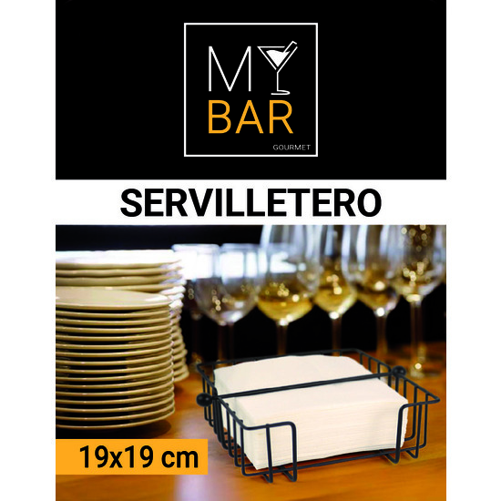 SERVILLETERO METAL 19X19CM MY BAR image 1