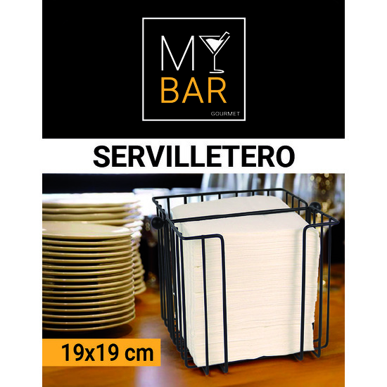 SERVILLETERO METAL 19X19CM MY BAR image 1