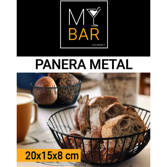 PANERA OVAL METAL 20X15X8CM MY BAR image 0
