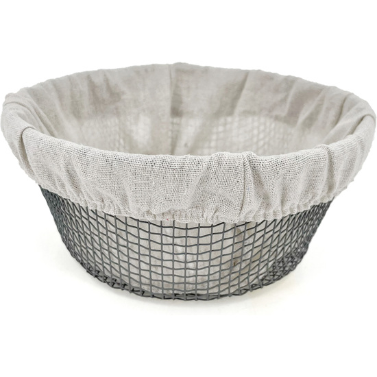 CESTA PAN METAL REDOND.C/FORRO 23CM MY BAR image 0