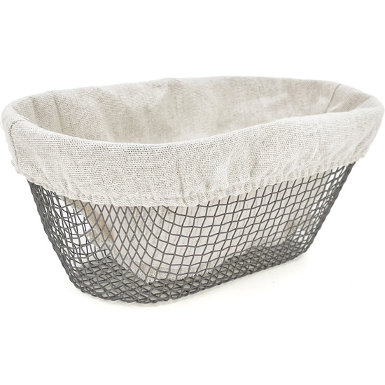 CESTA PAN METAL OVAL C/FORRO 25X13C MY BAR image 0