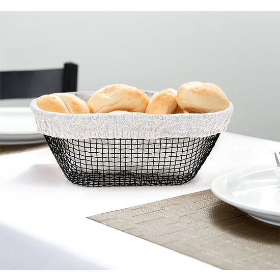 CESTA PAN METAL OVAL C/FORRO 25X13C MY BAR image 1