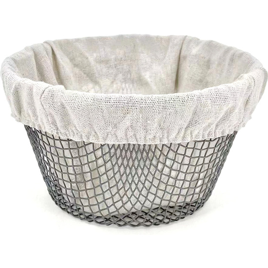 CESTA PAN METAL REDOND.C/FORRO 18CM MY BAR image 0