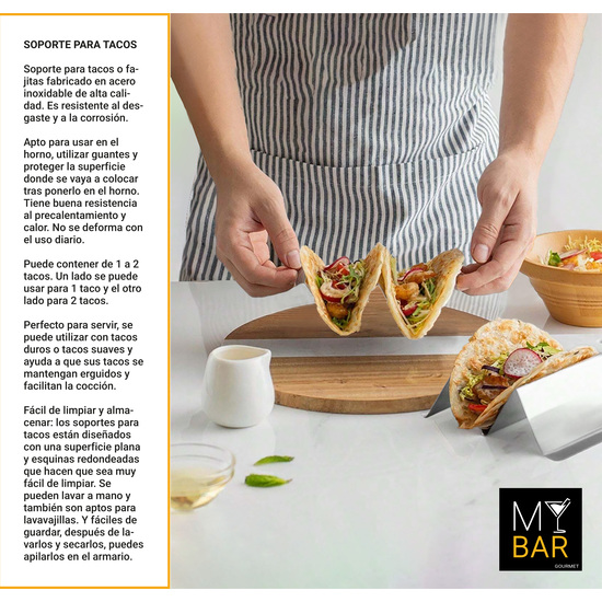 SOPORTE PARA 2 TACOS MY BAR image 0