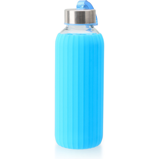BOTELLA AGUA VIDRIO/SILICONA 400ML BEWINNER image 5