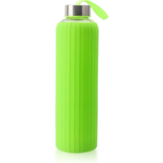 BOTELLA AGUA VIDRIO/SILICONA 600ML BEWINNER image 5