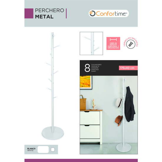 PERCHERO METAL 175X40CM CONFORTIME image 8