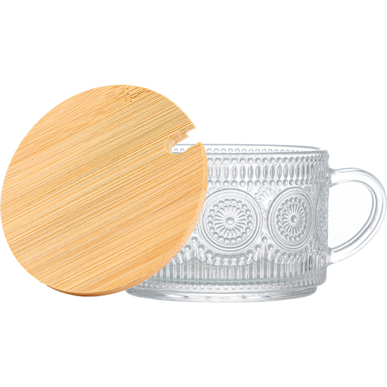 AZUCARERO VIDRIO TAPA BAMBU 2-SURT LA MEDITERRANE image 0