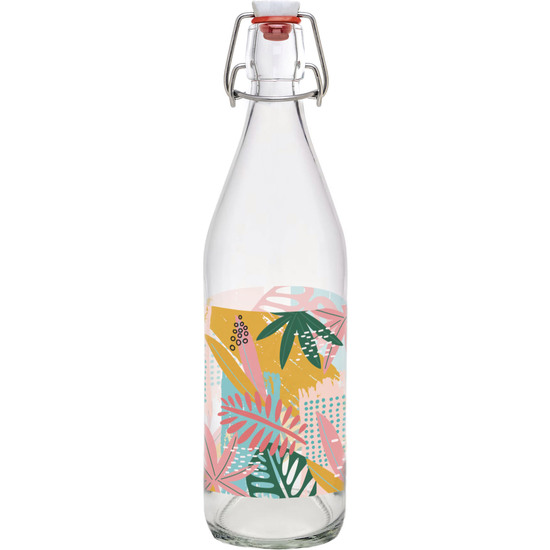 PRJ BOTELLA VIDRIO DECORADA DESIGNS 1L LA ME image 0