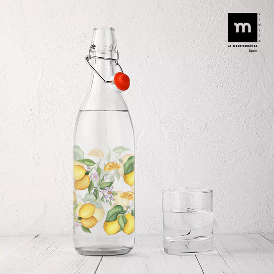 PRJ BOTELLA VIDRIO DECORADA DESIGNS 1L LA ME image 3
