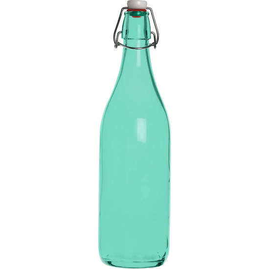 BOTELLA VIDRIO PINTADA 6 COLORES 1L LA MEDITERRAN image 0