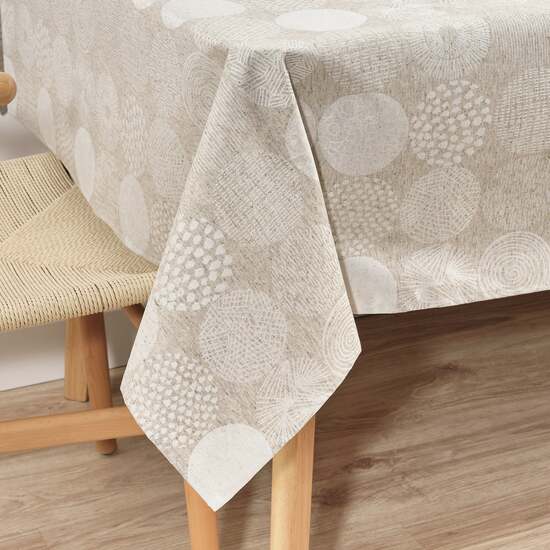 MANTEL ANTIMANCHAS JACQUARD MODELO ACACIA 3115 LINO 200X140 CM image 2